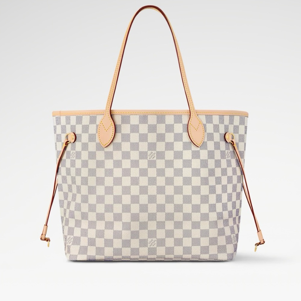 LOUIS VUTTION DAMIER AZUR NEVERFULL TOTE BAG - Picture 5 of 10